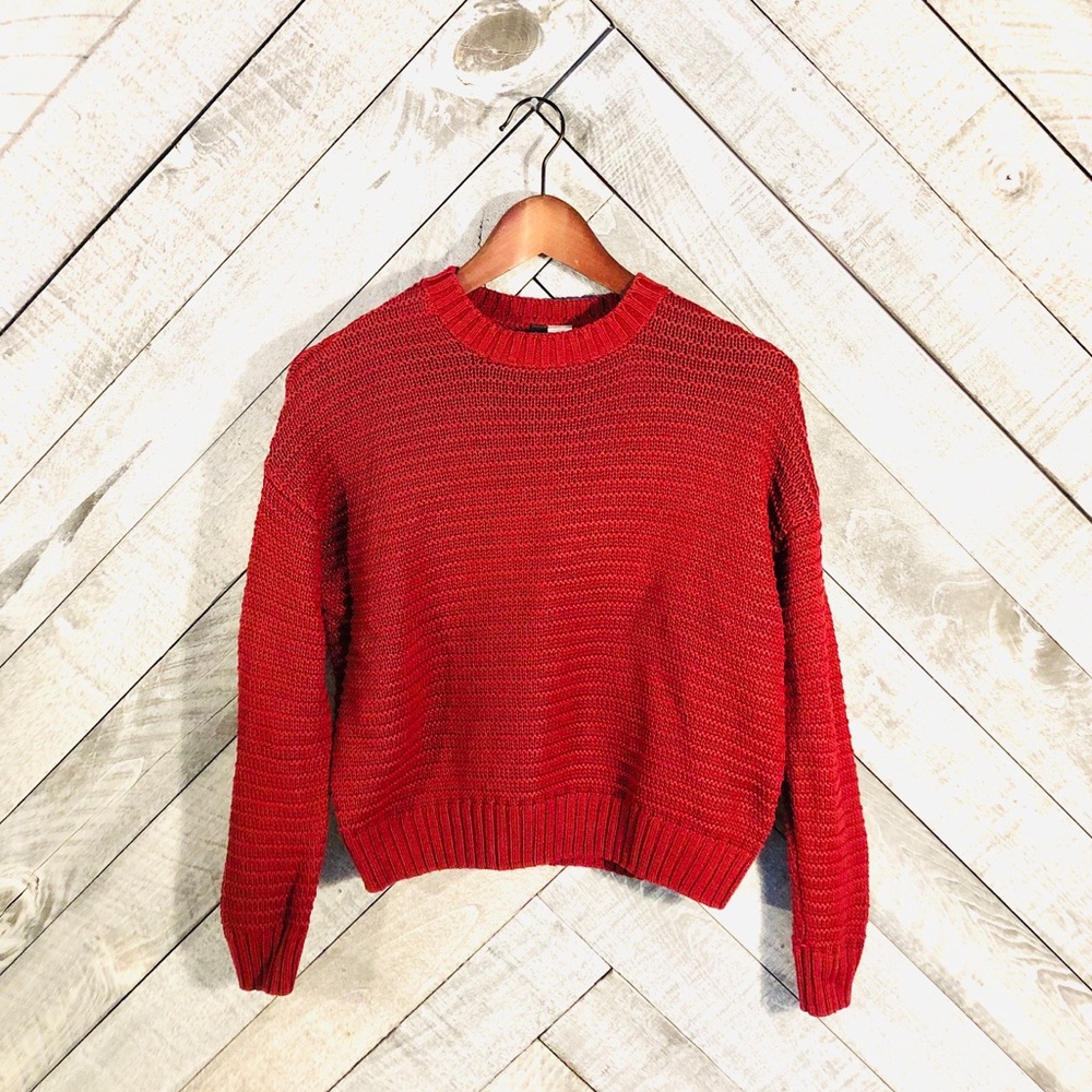 H&M Comfy Red Sweater - XS